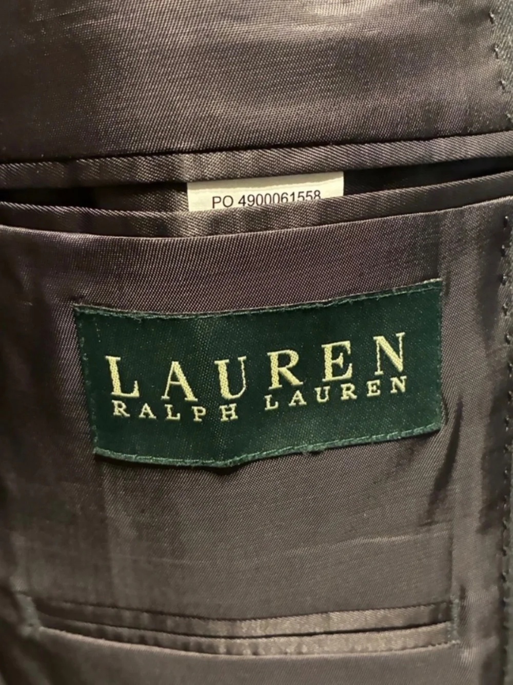 Ralph Lauren Boys Charcoal Two Button Sports Coat